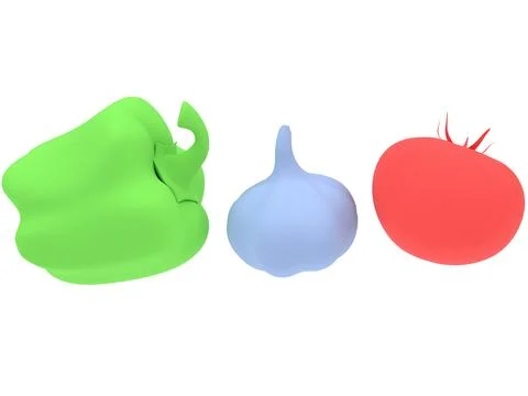3D rendering of children's toys. Ilustración de archivo