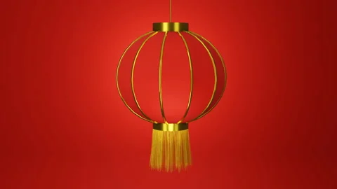 3d rendering of chinese lantern Stock Footage 146419379