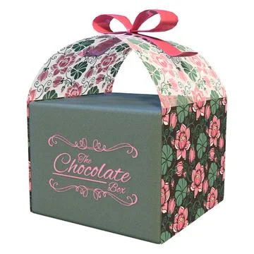 3D Rendering Chocolate Box on White Stock Illustration