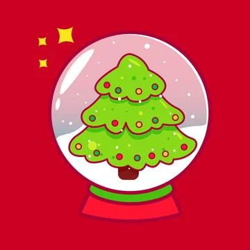 3D Rendering christmas decoration Stock Illustration
