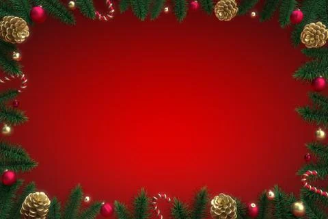 3d rendering christmas elegant background in realistic style with golden and Stock Illustration