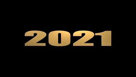 3d rendering of Classy 2021 Happy New Year background Stock Illustration