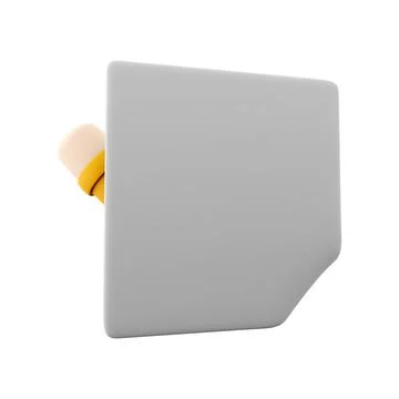 3d rendering clipboard and pencil icon. 3d render writing text with pencil on Illustrazione stock