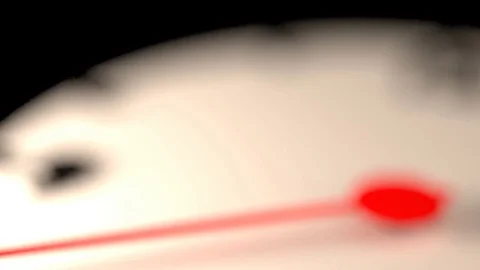 3D rendering of a clock ticking off the last 15 seconds of a minute Stock Footage 116644435