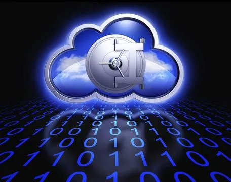 3D rendering of an cloud computing concept Stock Illustration