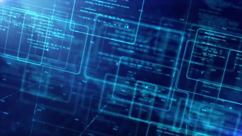 3D Rendering Code text frame. Programing data code Stock Footage 248811394