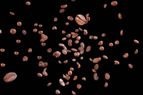 3d rendering coffe beans Stock Illustration