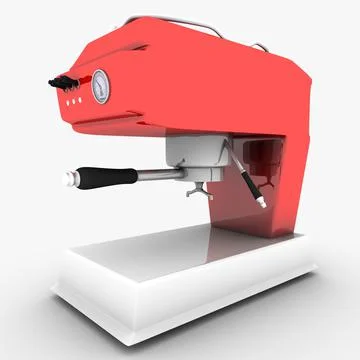 3D rendering of a coffee machine isolated on a white background Stock Illustration