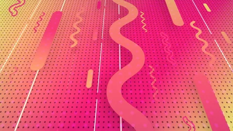 3d rendering of colored geometric shapes. Computer generated Geometric pattern Stock Footage 116025352