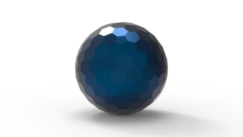 3d rendering of colored polyhedron models isolated in a studio background 库存插图