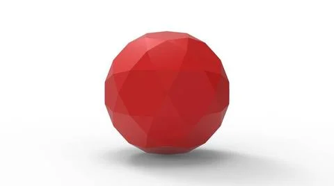 3d rendering of colored polyhedron models isolated in a studio background ... 스톡 사진