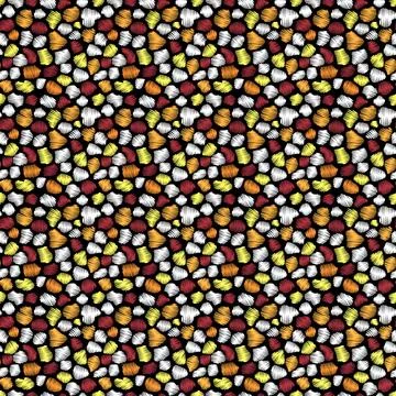 3D rendering colorful abstract animal print seamless pattern on black backg.. Stock Illustration