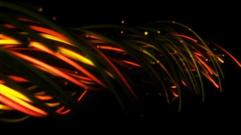 3D rendering of a colorful abstract background of strings Stock Illustration