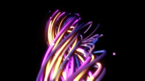 3D rendering of a colorful abstract background of strings 스톡 일러스트