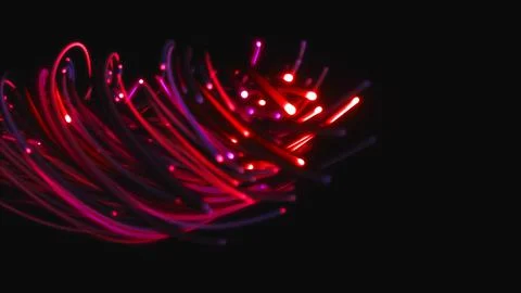 3D rendering of a colorful abstract background of strings Illustrazione stock