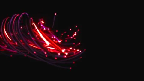 3D rendering of a colorful abstract background of strings 스톡 일러스트