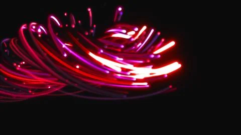 3D rendering of a colorful abstract background of strings Stock Illustration