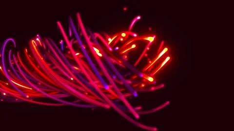 3D rendering of a colorful abstract background of strings 스톡 일러스트