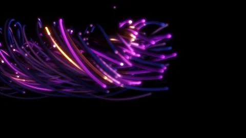 3D rendering of a colorful abstract background of strings 스톡 일러스트