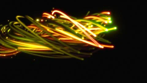 3D rendering of a colorful abstract background of strings Stock Illustration