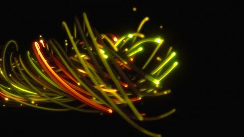 3D rendering of a colorful abstract background of strings 스톡 일러스트