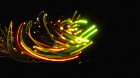 3D rendering of a colorful abstract background of strings 스톡 일러스트