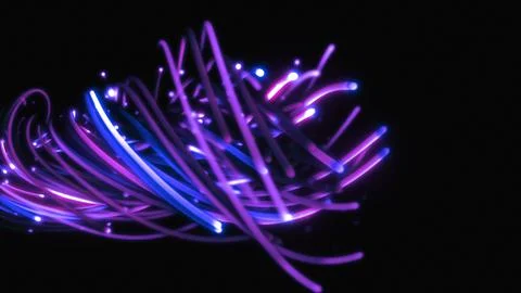 3D rendering of a colorful abstract background of strings 스톡 일러스트