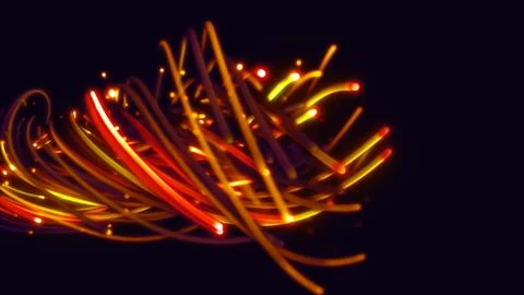 3D rendering of a colorful abstract background of strings Stock Illustration