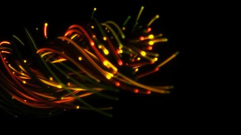 3D rendering of a colorful abstract background of strings 스톡 일러스트