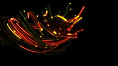 3D rendering of a colorful abstract background of strings 스톡 일러스트