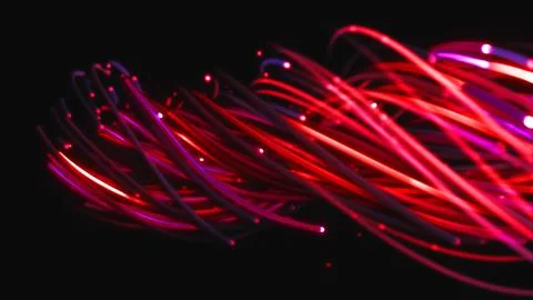 3D rendering of a colorful abstract background of strings Stock Illustration