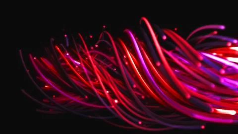 3D rendering of a colorful abstract background of strings 스톡 일러스트