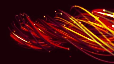 3D rendering of a colorful abstract background of strings Stock Illustration