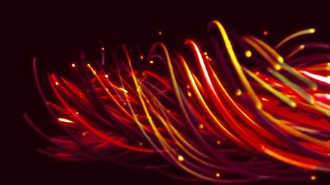 3D rendering of a colorful abstract background of strings 스톡 일러스트