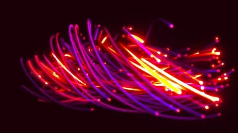 3D rendering of a colorful abstract background of strings 스톡 일러스트