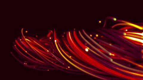 3D rendering of a colorful abstract background of strings 스톡 일러스트