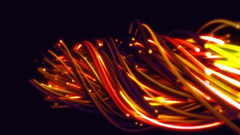 3D rendering of a colorful abstract background of strings 스톡 일러스트