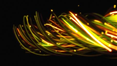3D rendering of a colorful abstract background of strings 스톡 일러스트