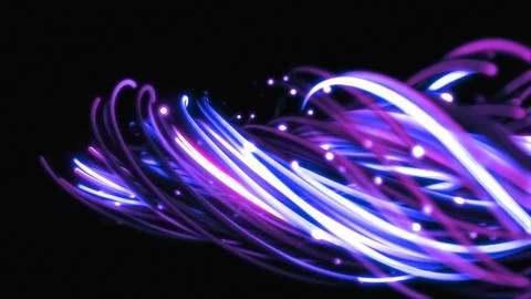 3D rendering of a colorful abstract background of strings Stock Illustration