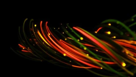 3D rendering of a colorful abstract background of strings 스톡 일러스트