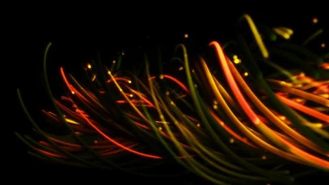 3D rendering of a colorful abstract background of strings 스톡 일러스트
