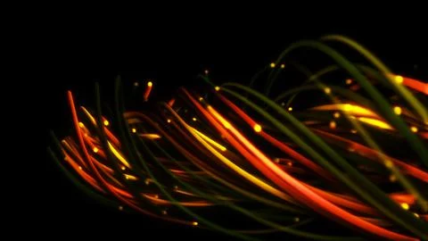 3D rendering of a colorful abstract background of strings 스톡 일러스트