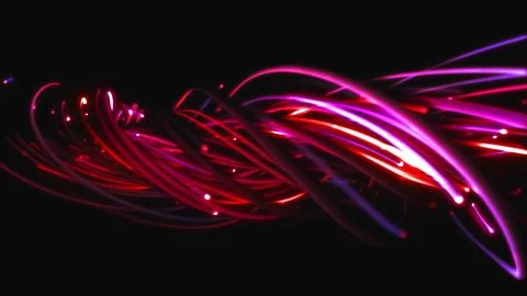 3D rendering of a colorful abstract background of strings Stock Illustration