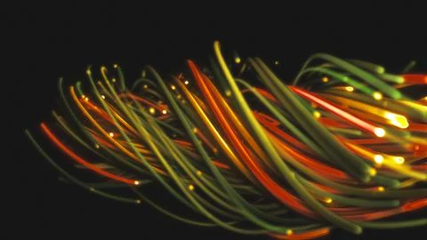 3D rendering of a colorful abstract background of strings 스톡 일러스트