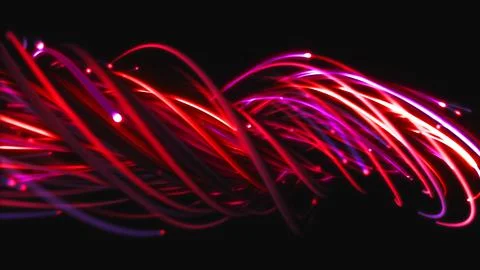 3D rendering of a colorful abstract background of strings 스톡 일러스트