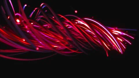 3D rendering of a colorful abstract background of strings 스톡 일러스트