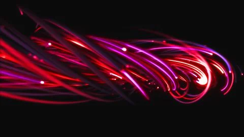 3D rendering of a colorful abstract background of strings Stock Illustration