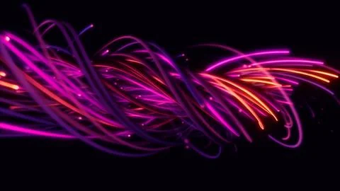 3D rendering of a colorful abstract background of strings 스톡 일러스트