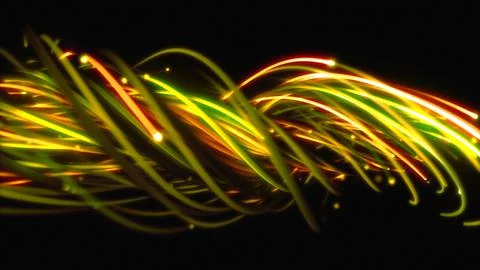 3D rendering of a colorful abstract background of strings Stock Illustration