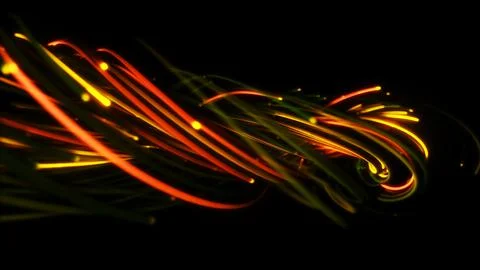 3D rendering of a colorful abstract background of strings Stock Illustration